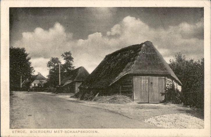 Stroe Boerderij met schaapskooien  treintrajectstempel 1931, Verzamelen, Ansichtkaarten | Nederland, Gelopen, Gelderland, 1920 tot 1940