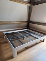 Auping Auronde 200x200x48cm met 2 spiraalbodems  Pure White, Ophalen, ., Wit, Tweepersoons