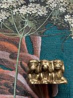 Vintage Messing Beeldje - Drie Wijze Aapjes, Ophalen of Verzenden