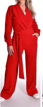 Prachtige rode jumpsuit van made in Italy Maat 42, Kleding | Dames, Verzenden, Zo goed als nieuw, Maat 42/44 (L), Rood