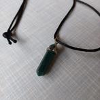 Ketting,Groene Jade., Ophalen of Verzenden, Zo goed als nieuw, Groen, Steen of Mineraal