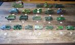 21 stuks Dinky Toys Militaire voertuigen, made in England, t, Dinky Toys, Gebruikt, Ophalen of Verzenden, Auto