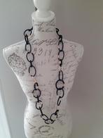 Zwart/goud kleur lange schakel ketting, nieuw!, Ophalen of Verzenden, Nieuw, Zwart, Overige materialen