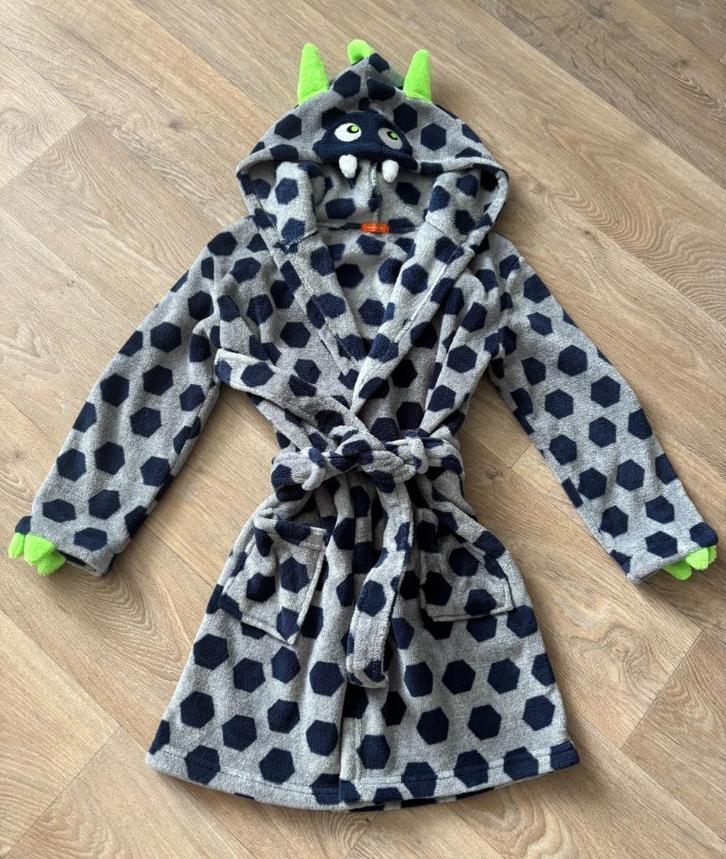 Stoere:Badjas/Duster/Ochtendjas - Hema - maat: 122/128 -ZGAN, Kinderen en Baby's, Kinderkleding | Maat 128, Zo goed als nieuw