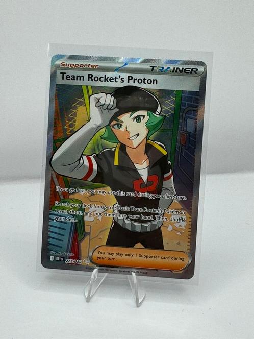 Team Rocket's Proton #227/182 Pokemon Destined Rivals, Hobby en Vrije tijd, Verzamelkaartspellen | Pokémon, Nieuw, Losse kaart