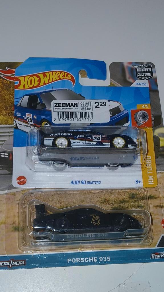 Hot Wheels Audi 90 Quattro STH & Porsche 935 Chase, Hobby en Vrije tijd, Modelbouw | Auto's en Voertuigen, Nieuw, Auto, 1:50 of kleiner