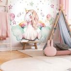 Fotobehang / Behang - Kinderkamer - Eenhoorn - Unicorn, Minder dan 10 m², Wit, Unicorn, Verzenden