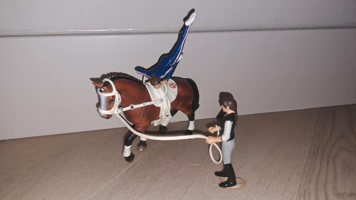 Oude schleich voltige set gewild, Verzamelen, Speelgoed, Zo goed als nieuw, Ophalen of Verzenden