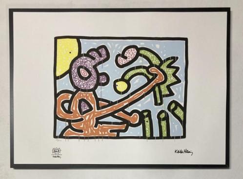 Keith Haring : litho op groot formaat, Antiek en Kunst, Kunst | Litho's en Zeefdrukken, Ophalen of Verzenden