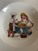 Warmhoud bord afbeelding cake bakken oud vintage, Antiek en Kunst, Antiek | Servies los, Ophalen of Verzenden
