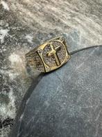 14K Gouden Ring met Kruis Design, 20 of groter, Nieuw, Ophalen of Verzenden, Dame of Heer