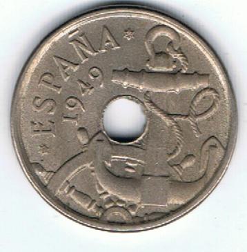 22-1573 Spanje 50 centimo 1949(56) beschikbaar voor biedingen