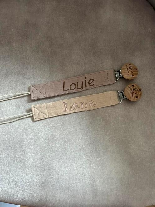 Speenkoord met naam, gepersonaliseerd (kraam)cadeau, Kinderen en Baby's, Kraamcadeaus en Geboorteborden, Nieuw, Kraamcadeau, Ophalen of Verzenden