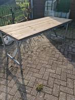 Industriële steigerhouten tafel, Ophalen of Verzenden