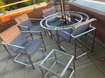 Design Richard Frinier Brown Jordan roestvrijstaal tuinset, Ophalen, Brown Jordan, ., .