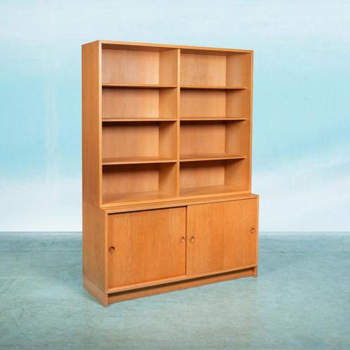 Vintage Børge Mogensen blond wandmeubel, Swedish minimalist, Huis en Inrichting, Kasten | Boekenkasten, Gebruikt, Eikenhout, Ophalen of Verzenden