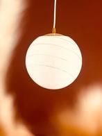 Prachtige “80’s Hollywood Regency hanglamp, Huis en Inrichting, Lampen | Hanglampen, Ophalen of Verzenden, Gebruikt, Glas, Minder dan 50 cm