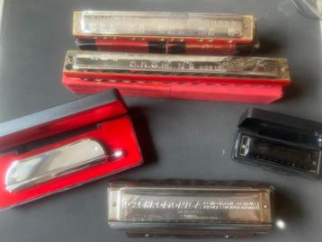 verzameling mondharmonica,s beschikbaar voor biedingen