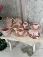 Minton zacht roze porseleinen antieke koffie set 5 pers, Antiek en Kunst, Ophalen