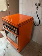 Oranje vintage fornuis etna, Ophalen, Gebruikt, Gas, 85 tot 90 cm