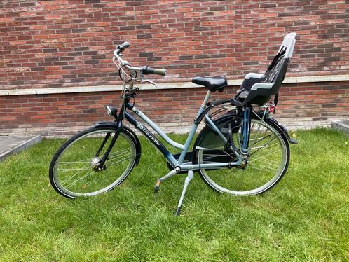 Mooie degelijke 26 inch Gazelle damesfiets met kinderzitje, Fietsen en Brommers, Fietsen | Dames | Moederfietsen, Gebruikt, Gazelle