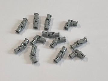 Partij 12x nieuwe licht grijze Lego Technic Universal Joint beschikbaar voor biedingen