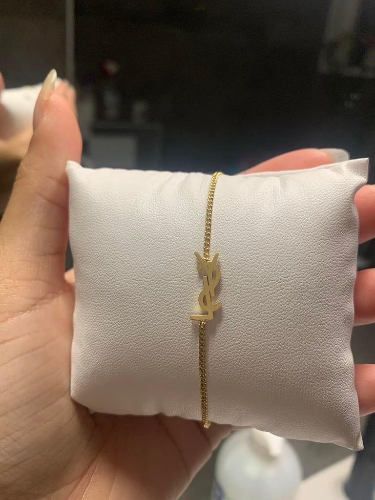 YSL Gouden Armband, Sieraden, Tassen en Uiterlijk, Armbanden, Ophalen of Verzenden, Zo goed als nieuw, Met bedels of kralen, Goud