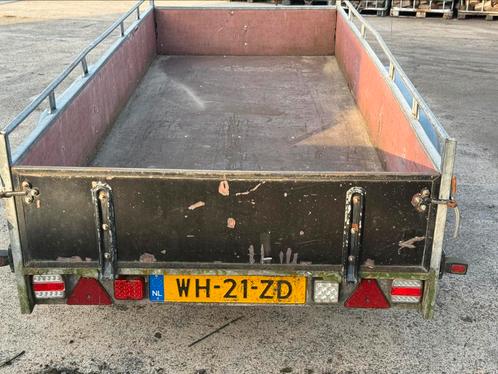 Saris tandemas aanhanger 3.05x1.30mtr., Auto diversen, Aanhangers en Bagagewagens, Gebruikt, Ophalen