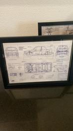 Mooie ingelijste blueprints. Golf type1 cabrio golf gti, Boeken, Ophalen of Verzenden, Zo goed als nieuw, Peugeot