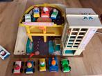 Fisher Price Garage met Auto's en Poppetjes, Ophalen, Gebruikt, Auto, Met wieltjes