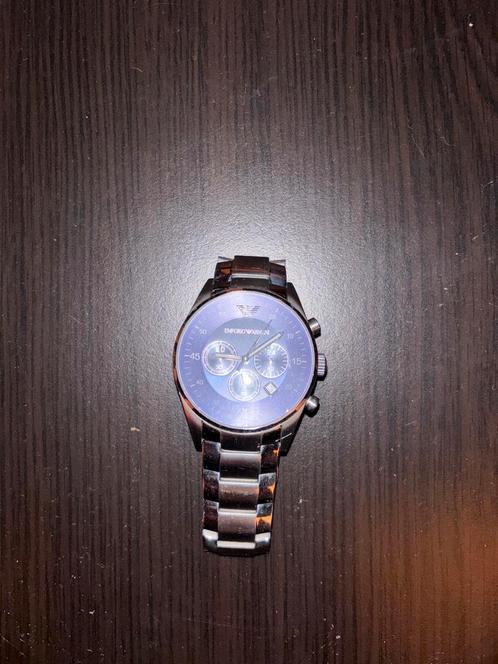 Emporio Armani AR-5860 Herenhorloge - Chronograaf Blauw, Sieraden, Tassen en Uiterlijk, Horloges | Heren, Gebruikt, Polshorloge