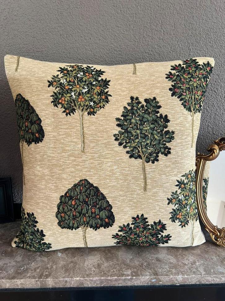 Kussenhoes sinaasappelboom handgemaakt, Huis en Inrichting, Woonaccessoires | Kussens, Nieuw, Vierkant, Ophalen of Verzenden
