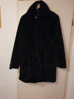 Nep bontjas kerst, Ophalen, Zo goed als nieuw, Maat 46/48 (XL) of groter, Zwart