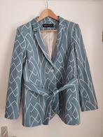 Expresso blazer ijsblauw gebr wit, getailleerd ceintuur, 38, Kleding | Dames, Maat 38/40 (M), Expresso, Wit, Ophalen of Verzenden