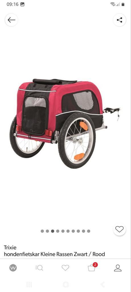 Nieuwe hondenfietskar, Fietsen en Brommers, Fietsaccessoires | Aanhangers en Karren, Nieuw, Hondenkar, Ophalen