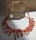 K3-1 Koraal Ketting-Takjes-Licht Rose 41½ cm., Verzenden, Nieuw, Roze, Steen of Mineraal