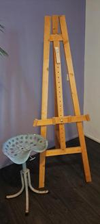 Schildersezel met vintage kruk, Ophalen, Gebruikt, Ezel