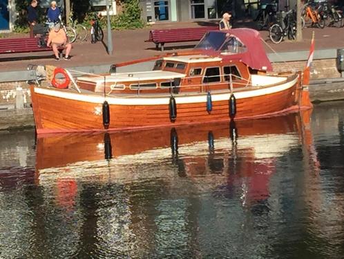 Te koop massief teakhouten kajuitsloep 9 x 3 meter, Watersport en Boten, Motorboten en Motorjachten, Gebruikt, Hout, 9 tot 12 meter