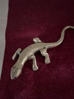 Koperen Hagedis - Decoratief Dierenbeeld, Antiek en Kunst, Ophalen of Verzenden, Koper