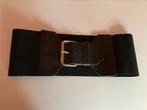 Ceintuur riem elastiek met echt leer zwart 70-90 cm zgan❤️, Kleding | Dames, Riemen en Ceinturen, 80 tot 90 cm, Verzenden, Zwart