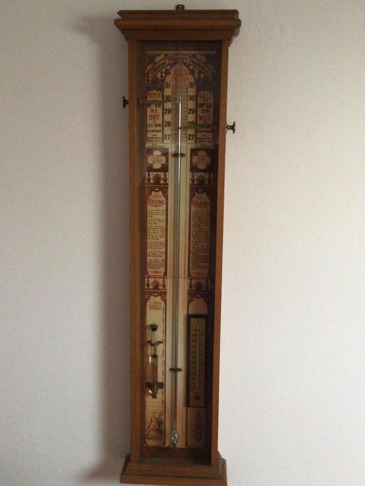 Antieke Admiraal FitzRoy Kwikbarometer, Antiek en Kunst, Antiek | Woonaccessoires, Ophalen