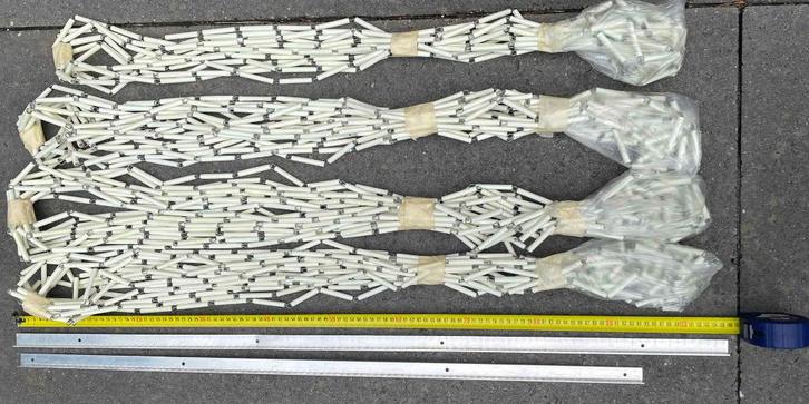 Luxe insectenwerende kralengordijnen, Huis en Inrichting, Stoffering | Gordijnen en Lamellen, Gebruikt, 200 cm of meer, 50 tot 100 cm