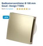 Europlast badkamerventilator goud, Ophalen of Verzenden, Nieuw, Overige typen