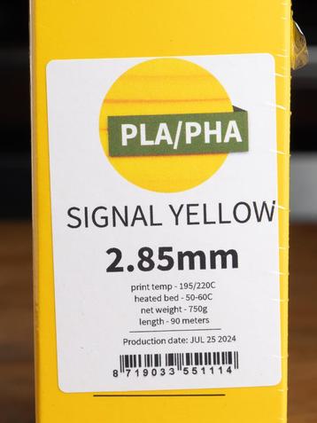 ColorFabb PLA/PHA 2.85mm Filament (Signal Yellow) ongeopend beschikbaar voor biedingen