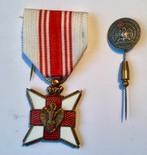 Antieke medaille en speld: Nederlandsche Roode Kruis., Ophalen of Verzenden, Overige materialen