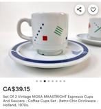 Mosa kop en schotel geometrich patroon, Ophalen