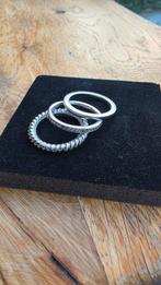 Ti sento setje ringen - 3 stuks - 16mm, Sieraden, Tassen en Uiterlijk, Ophalen of Verzenden, Zo goed als nieuw, Zilver