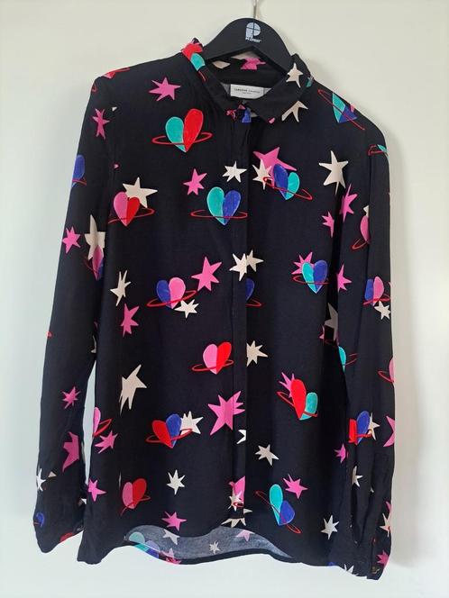 Blouse Fabienne Chapot M, Kleding | Dames, Blouses en Tunieken, Zo goed als nieuw, Maat 38/40 (M), Zwart, Ophalen of Verzenden