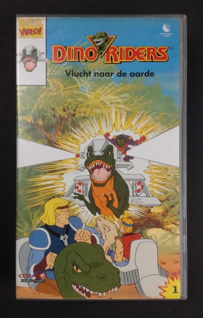 Dino Riders #1 VHS video MARVEL VIDEO! 1993, Verzamelen, Film en Tv, Gebruikt, Tv, Overige typen, Verzenden