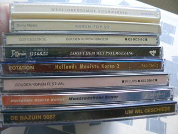 9 CD's mannenkoor mannenkoren beschikbaar voor biedingen